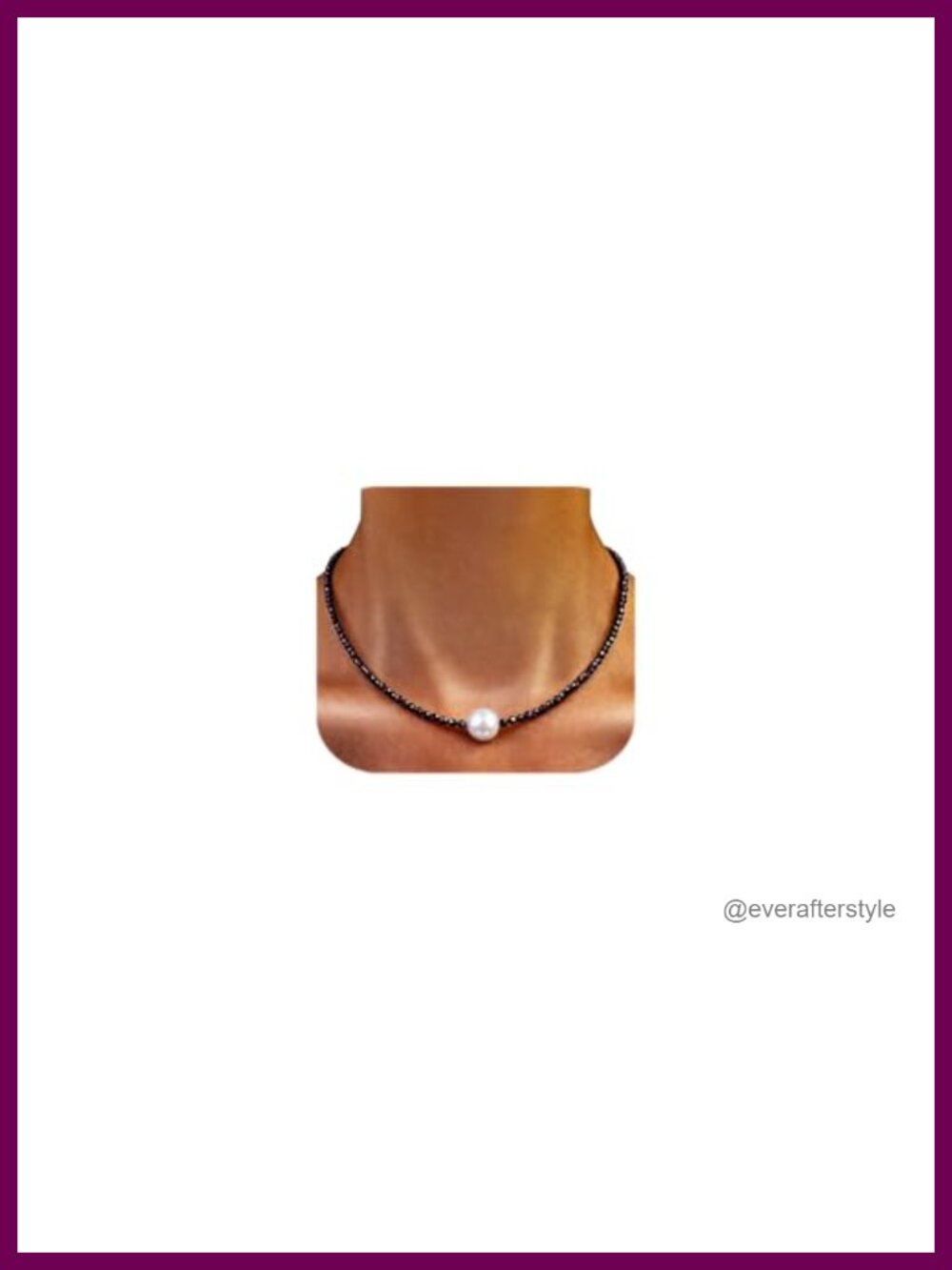 AAAA Freshwater Cultured Pearl Choker Necklace with Natural Spinel Beads,